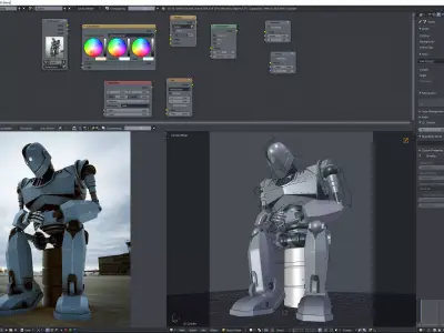 Iron Giant Low-poly 3D model