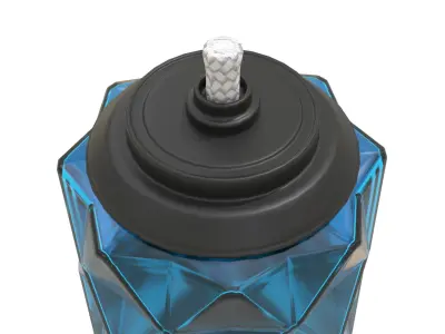 Glass Tiki Torch 3D model