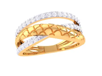  Women Ring MTL 3dm STL OBJ FBX Details 3D print model 44