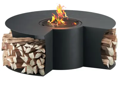 table fireplace 3D model