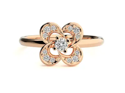 Women ring 3D print model 78