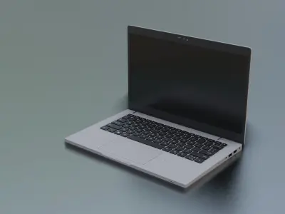 Laptop - 13-3inch Low-poly 3D model