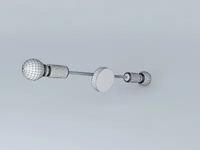 Lamp wall light with two bulbs Free 3D model