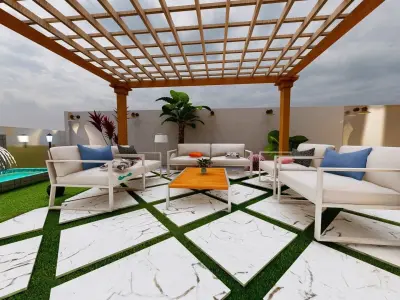 Furniture -Lounge chair- Outdoor Chair Low-poly 3D model