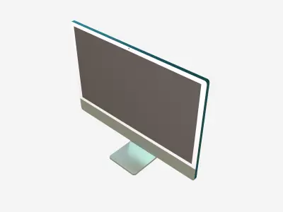 Apple imac 2021 v1 001 Low-poly 3D model