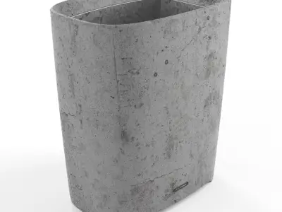 Concrete street elements 3D model