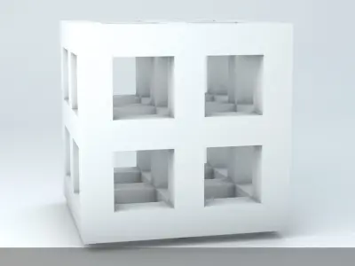 Sci-Fi Shapes - The Quadron 3D model