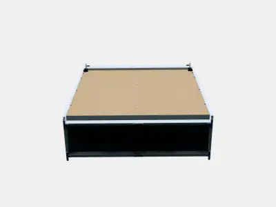 HAUGA Glass Door Cabinet Low-poly 3D model