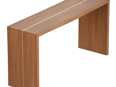 Montana 60x18 Live Edge Console Table Crate and Barrel 3D model