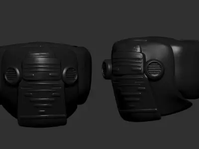 helmet high poly sculpt 3d printable  3D model
