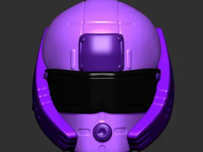 helmet high poly sculpt 3d printable 3D model 3D model