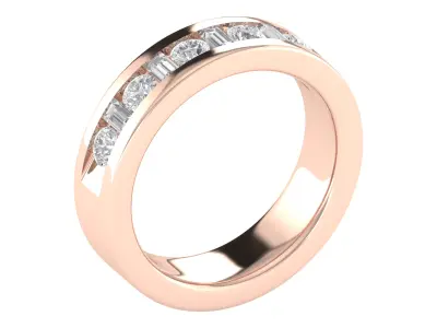 Women Ring  Render 3dm STL OBJ FBX TXT Details 3D print model 16