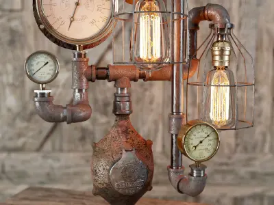 Steam lamp 483 3D model