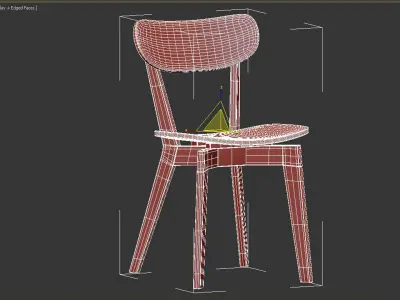 Roxby Dining Chair Oak 3D model