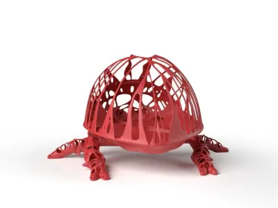 Ladybird Dust Voronoi Low-poly 3D model