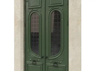 Entrance classic door 49 3D model
