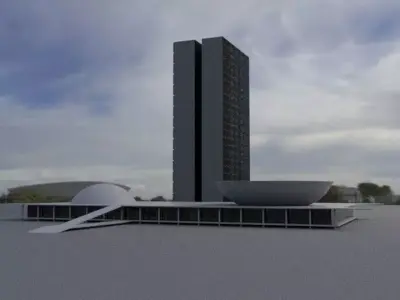 Congresso Nacional - Brasilia 3D model