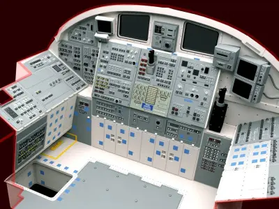  Space Shuttle Cockpit (High Poly) 