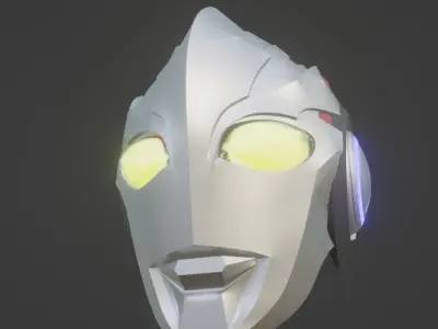 Ultraman X 3D printable cosplay helmet 3D print model