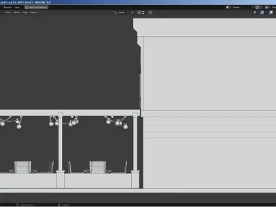 The Broken Shillelagh pub restaurant from Saints Row 3 Low-poly 3D model