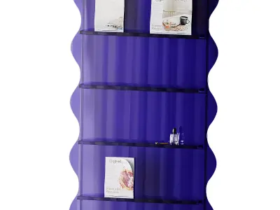 Acrylic Shelf Stand - Bookshelves 3D model