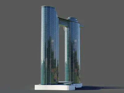 Sky view tower - Dubai 3D model