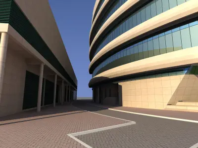 Etisalat telecommunications building 3D model