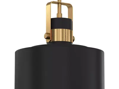 Courtney Black Mini Pendant Light Low-poly 3D model