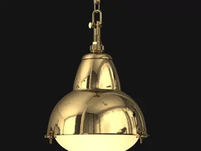 1950s Paris Street Lamp Pendant 3D model