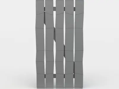 Window shutter Low-poly 3D model