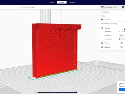 Roll Up Door Industrial 3D print model