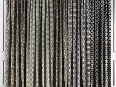 Curtain Set 64 3D model