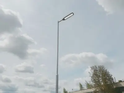 Street Light 11 version 6 5m with pole 2 Low-poly 3D model