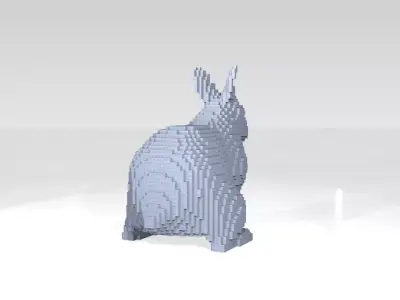 Rabbit Voxel 3D model
