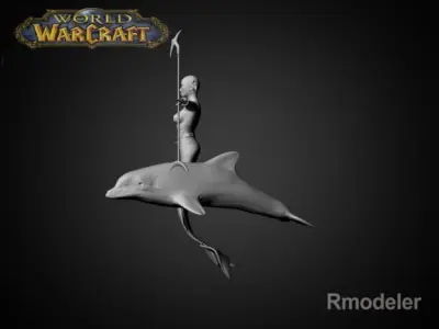 Mermaid April 3D model
