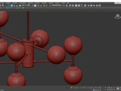Dudley Chandelier Low-poly 3D model