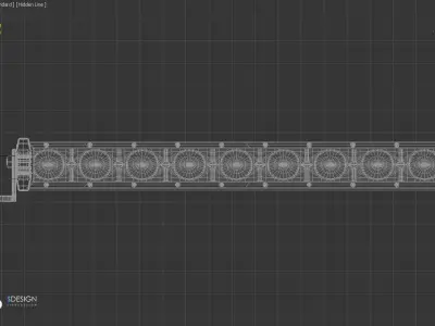 Led bar 3D model