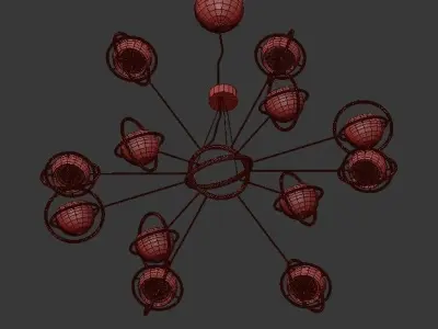 Cosmo stella chandelier 3D model