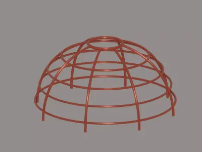 Monkey Bar Dome Low-poly 3D model
