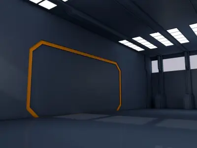 Sci Fi Warehouse 3D model