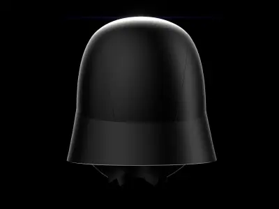 Kylo Ren mask Low-poly 3D model