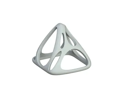 SciFi Cube Object No 58391 Low Poly Shape Low-poly 3D model