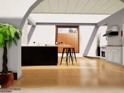 Casa del Cerro project Low-poly 3D model