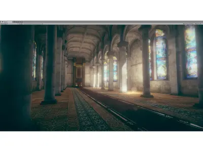 Medieval - Throne Hall Low-poly 3D model