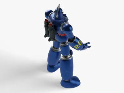 Tetsujin 28 Robot Low-poly 3D model