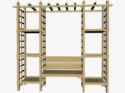 OUTDOOR FURNITURE 03 Low-poly 3D model