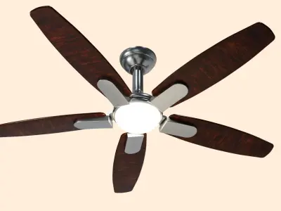 Low poly Ceiling fan 3D model