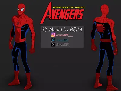 Spider-Man - The Avengers Earths Mightiest Heroes EMH TV Series  3D model