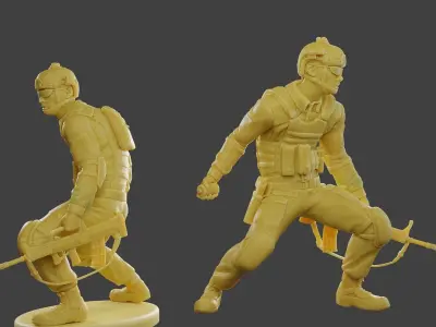 China Actual Special Forces PAP 0017 3D print model