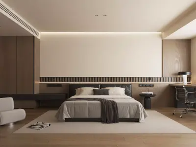 Bedroom interior scenes 3D model